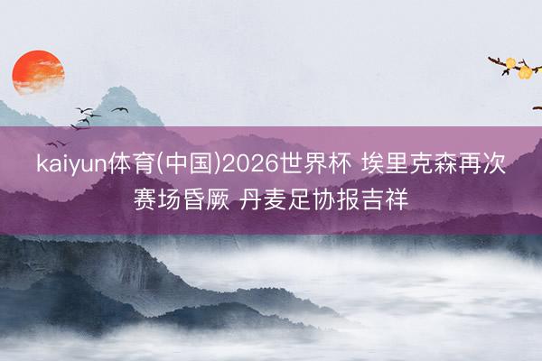 kaiyun体育(中国)2026世界杯 埃里克森再次赛场昏厥 丹麦足协报吉祥