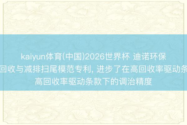 kaiyun体育(中国)2026世界杯 迪诺环保肯求反浸透浓水回收与减排扫尾模范专利， 进步了在高回收率驱动条款下的调治精度
